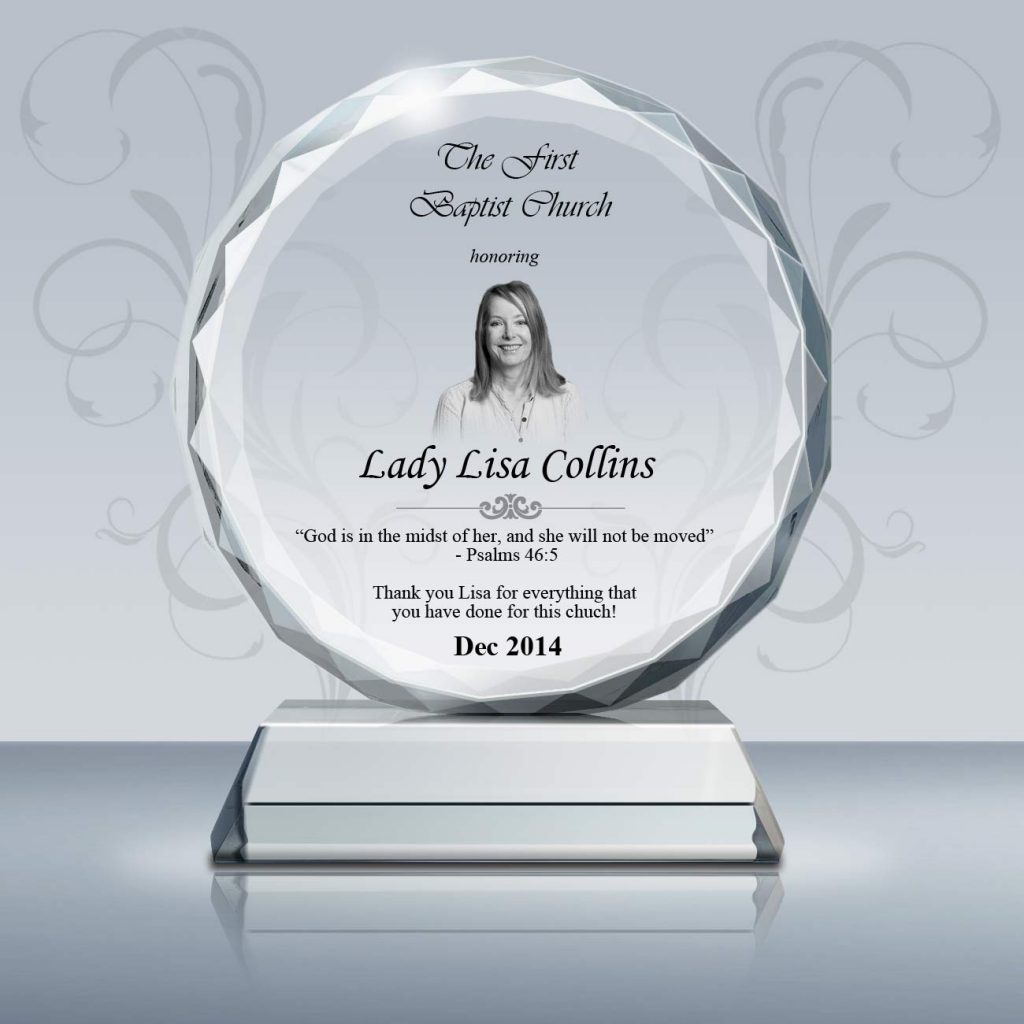 Pastor Wife Gift – Goodcount 3D Crystal Etching Gift & Award